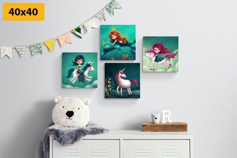 SET DI QUADRI – CREATURE FIABESCHE - COLLEZIONI DI QUADRI - STAMPE E QUADRI