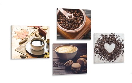 SET OF PICTURES CHARM OF COFFEE