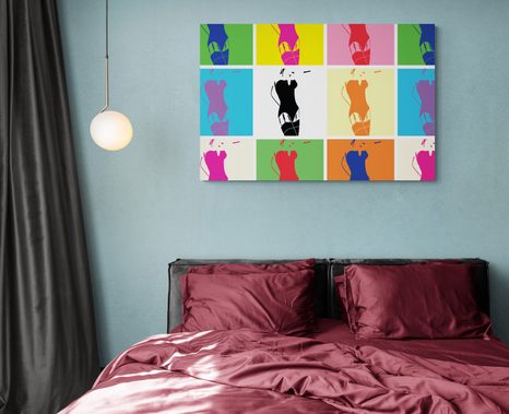 WANDBILD SCHÖNHEIT EINER FRAU ALS POP-ART - POP-ART-BILDER - BILDER