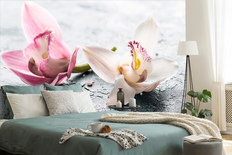 ΤΟΙΧΟΓΡΑΦΊΑ ΛΟΥΛΟΎΔΙΑ ΟΡΧΙΔΈΑΣ - ΤΑΠΕΤΣΑΡΊΑ ΜΕ ΛΟΥΛΟΎΔΙΑ - ΤΑΠΕΤΣΑΡΊΕΣ