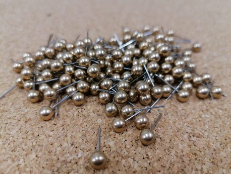 METALLIC PINS (10 PCS.) - PUSHPINS - PICTURES