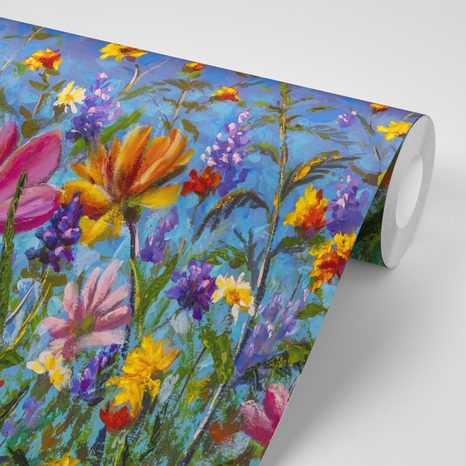 ΑΥΤΟΚΌΛΛΗΤΗ ΤΑΠΕΤΣΑΡΊΑ ΠΟΛΎΧΡΩΜΑ ΛΟΥΛΟΎΔΙΑ ΣΤΟ ΛΙΒΆΔΙ - ΑΥΤΟΚΌΛΛΗΤΕΣ ΤΑΠΕΤΣΑΡΊΕΣ - ΤΑΠΕΤΣΑΡΊΕΣ