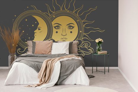CARTA DA PARATI – ARMONIA DEL SOLE E DELLA LUNA - CARTA DA PARATI FENG SHUI - CARTA DA PARATI