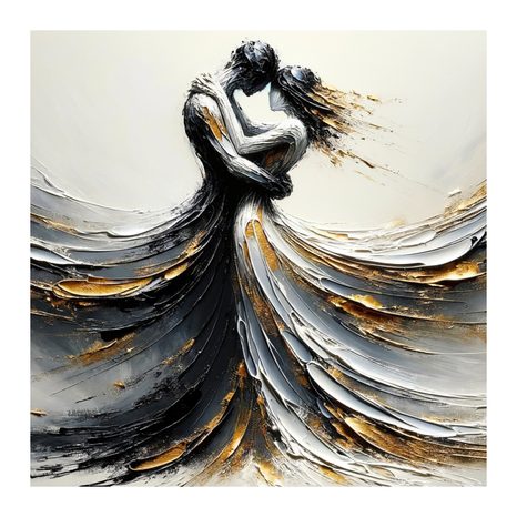 OBRAZ TANEC V ZLATÝCH TÓNECH - OBRAZY LÁSKA - OBRAZY