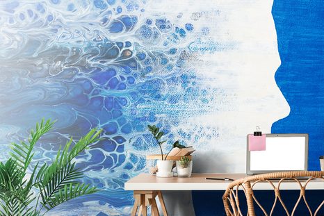 TAPETA ABSTRAKTNÍ PROFIL ŽENY - ABSTRAKTNÍ TAPETY - TAPETY