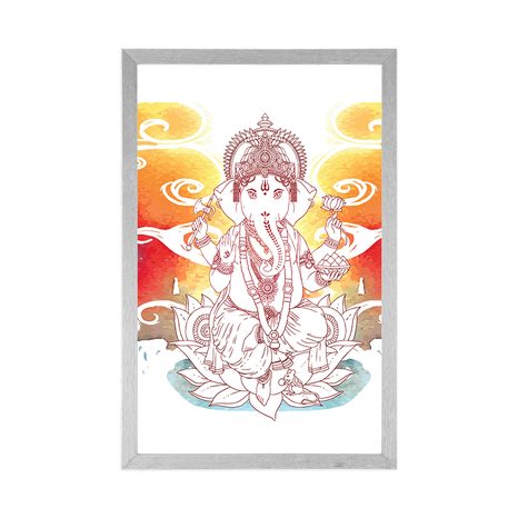 PLAGÁT HINDUISTICKÝ GANÉŠA - FENG SHUI - PLAGÁTY