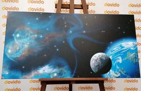 WANDBILD UNENDLICHE GALAXIE - BILDER VON UNIVERSUM UND STERNEN - BILDER