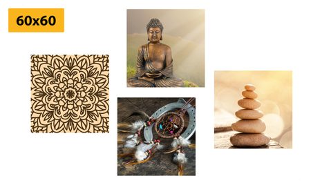 BILDER-SET HARMONISCHER BUDDHA - BILDERSETS - BILDER