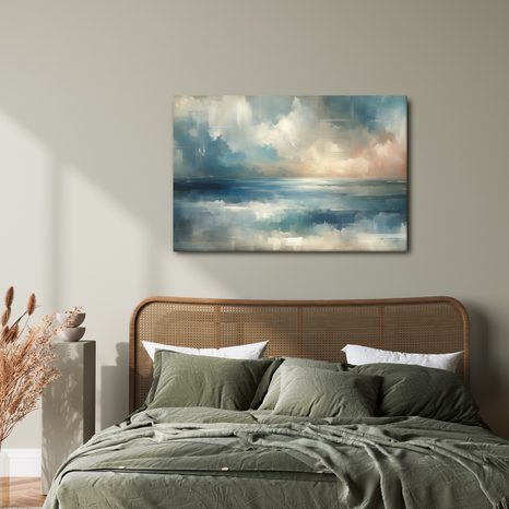 TABLOU ORIZONT ABSTRACT AL OCEANULUI - TABLOURI ABSTRACTE - TABLOURI