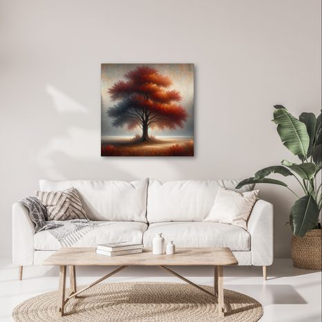 OBRAZ ZÁŘIVÝ STROM ŽIVOTA V LESE - OBRAZY STROMY ŽIVOTA - OBRAZY