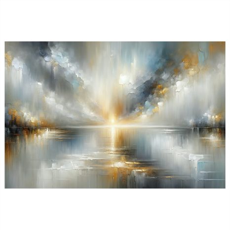 OBRAZ ZLATÉ SVĚTLO NAD OBZOREM - ABSTRAKTNÍ OBRAZY - OBRAZY