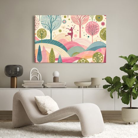 OBRAZ BALETKA V PŘÍRODĚ - OBRAZY ŽENY - OBRAZY