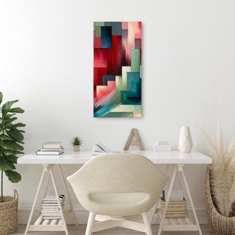 OBRAZ MODERNÍ KOMPOZICE BAREV - OBRAZY ABSTRAKTNÍ TVARY - OBRAZY