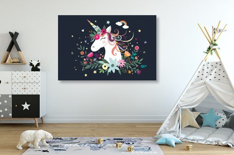 OBRAZ ROZTOMILÝ JEDNOROŽEC - DĚTSKÉ OBRAZY - OBRAZY