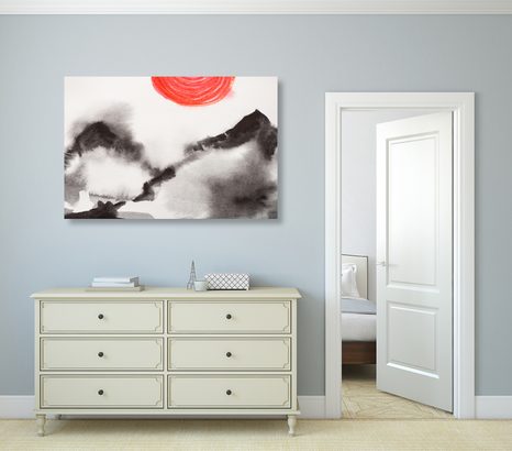 OBRAZ JAPONSKÁ MALBA - OBRAZY PŘÍRODY A KRAJINY - OBRAZY