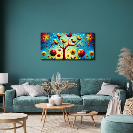 OBRAZ BAREVNÝ STROM ŽIVOTA - OBRAZY STROMY ŽIVOTA - OBRAZY