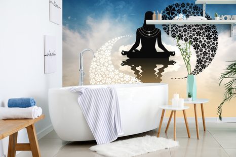 SAMOLEPÍCÍ TAPETA JIN A JANG JÓGA - SAMOLEPÍCÍ TAPETY - TAPETY