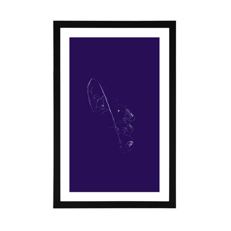 POSTER MIT PASSEPARTOUT EINZIGARTIGES ZUSAMMENSPIEL DER FARBEN - MOTIVE AUS UNSERER WERKSTATT - POSTER