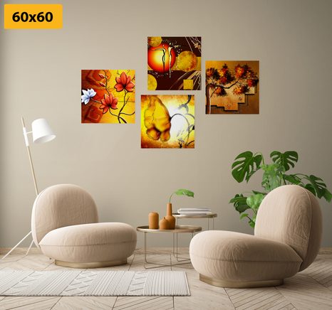 SET OBRAZŮ V ETNO STYLU - SESTAVY OBRAZŮ - OBRAZY