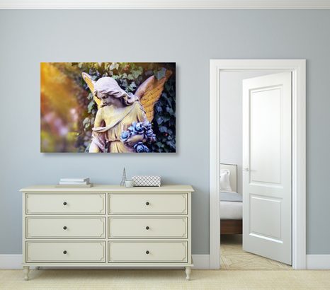 КАРТИНА НА ПЛАТНО – СТАТУЯ НА АНГЕЛ - КАРТИНИ НА АНГЕЛИ - КАРТИНИ