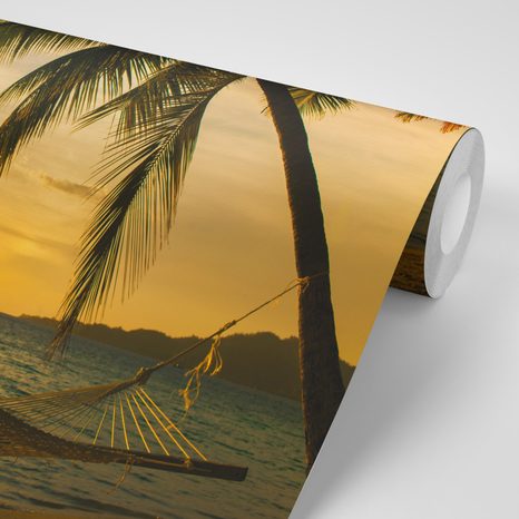 FOTOTAPETA HOUPACÍ SÍŤ NA PLÁŽI - TAPETY PŘÍRODA - TAPETY