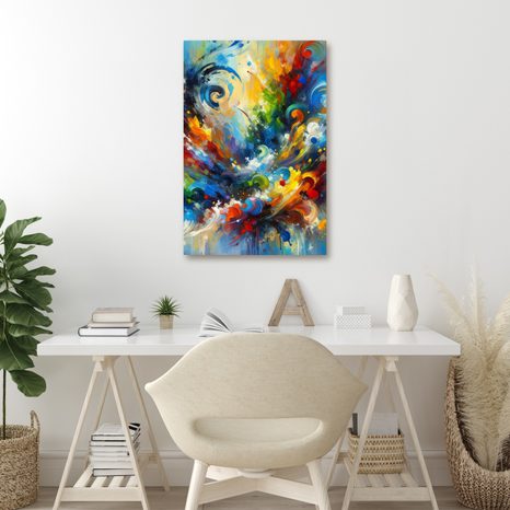 OBRAZ VÍR ENERGIE A BAREV - ABSTRAKTNÍ OBRAZY - OBRAZY