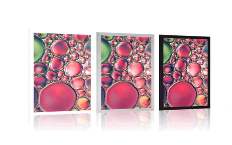 PLAKÁT ABSTRAKTNÍ KAPKY OLEJE - ABSTRAKTNÍ A VZOROVANÉ - PLAKÁTY