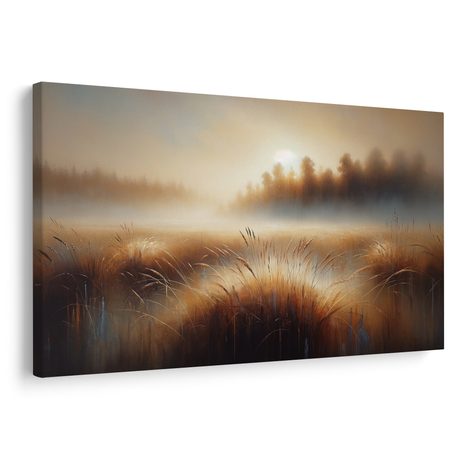 OBRAZ MLHAVÉ RÁNO - OBRAZY VÝCHOD A ZÁPAD SLUNCE - OBRAZY