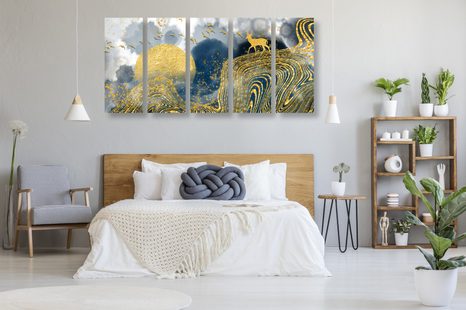 TABLOU 5-PIESE PEISAJUL MIRACULOS - TABLOURI ABSTRACTE - TABLOURI