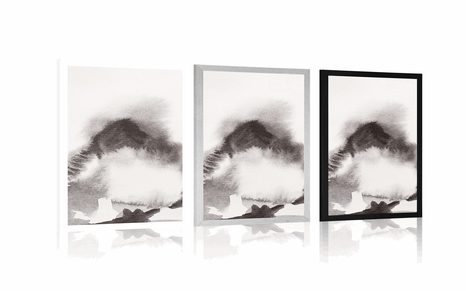 PLAKÁT JAPONSKÁ HORA - ČERNOBÍLÉ - PLAKÁTY