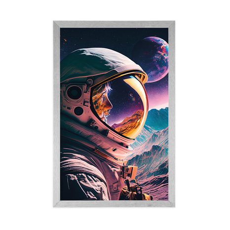 PLAKÁT TAJUPLNÝ PROFIL KOSMONAUTA - ASTRONAUTI - PLAKÁTY