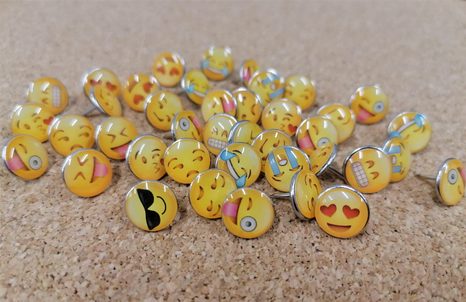 EMOTICON MIX PUNTINE DA DISEGNO (10 PZ ) - PUNTINE - STAMPE E QUADRI