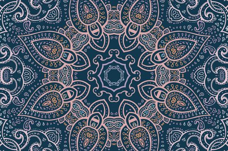 TAPETA MANDALA S INDICKÝM NÁDECHEM - TAPETY FENG SHUI - TAPETY