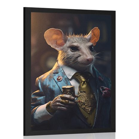 POSTER TIERISCHER GANGSTER RATTE - TIERISCHE GANGSTER - POSTER