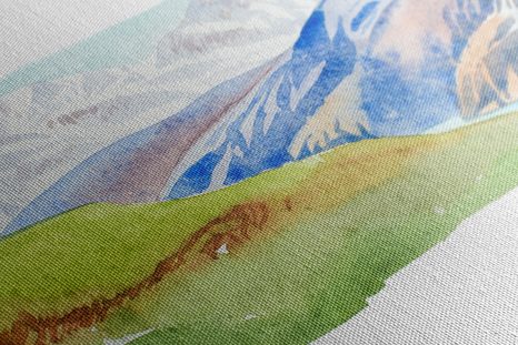 OBRAZ LETNÍ HORSKÁ SCENÉRIE - OBRAZY PŘÍRODY A KRAJINY - OBRAZY