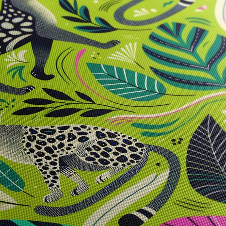 WANDBILD LEOPARDEN IM DSCHUNGEL - BILDER VON KATZEN - BILDER