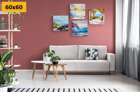 SET OBRAZŮ MOŘE A PLÁŽ - SESTAVY OBRAZŮ - OBRAZY