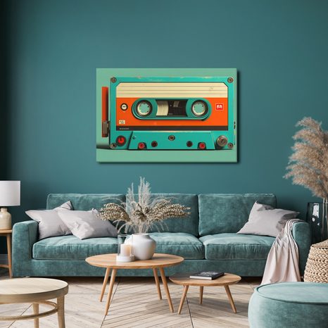 SLIKA RETRO KAZETA ZA MAGNETOFON - GLAZBENE SLIKE - SLIKE