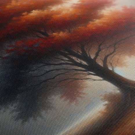 OBRAZ PODZIMNÍ STROM ŽIVOTA V MLZE - OBRAZY STROMY ŽIVOTA - OBRAZY