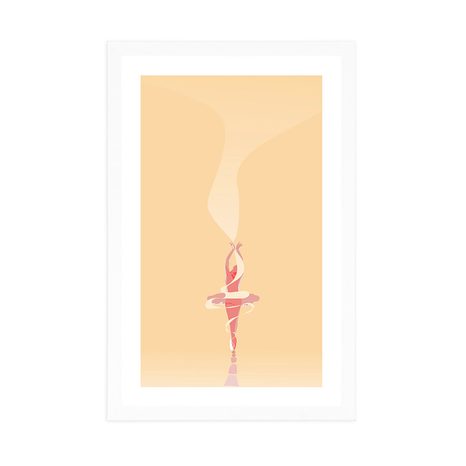 PLAKÁT S PASPARTOU BALETKA - MOTIVY Z NAŠÍ DÍLNY - PLAKÁTY