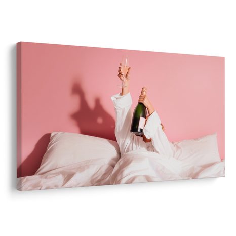 OBRAZ RELAXACE V RŮŽOVÉM NÁDECHU - OBRAZY LIDÍ - OBRAZY