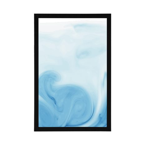 PLAKAT ČUDOVITA MODRA ABSTRAKCIJA - ABSTRAKTNI IN VZORČASTI - PLAKATI