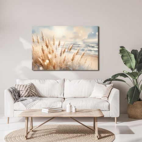 OBRAZ PAMPOVÁ TRÁVA NA PLÁŽI - OBRAZY MOŘE A PLÁŽ - OBRAZY