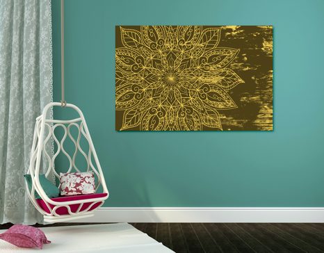 WANDBILD MANDALA-TEXTUR - BILDER MIT FENG SHUI-MOTIVEN - BILDER