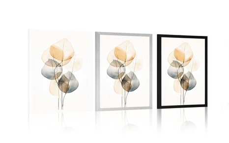 PLAKÁT ABSTRAKTNÍ LISTY NO2 - BOTANICKÉ - PLAKÁTY