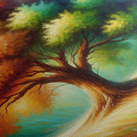 OBRAZ ZÁŘIVÝ STROM ŽIVOTA V KRAJINĚ - OBRAZY STROMY ŽIVOTA - OBRAZY