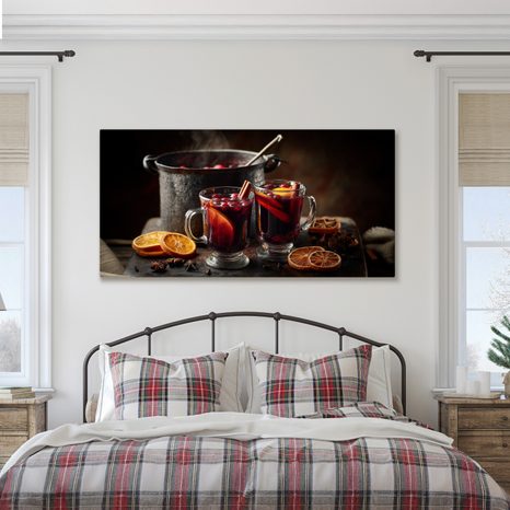 OBRAZ ZIMNÍ POHODA SE SVAŘÁKEM - VÁNOČNÍ A ZIMNÍ OBRAZY - OBRAZY