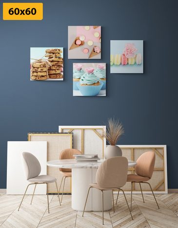 SET DI QUADRI – DOLCE TENTAZIONE - COLLEZIONI DI QUADRI - STAMPE E QUADRI