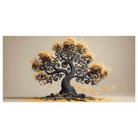 WANDBILD KÜNSTLERISCHER BAUM DES LEBENS - BILDER BÄUME DES LEBENS - BILDER