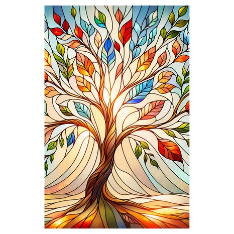 OBRAZ STROM ŽIVOTA S PESTROBAREVNÝM LISTÍM - OBRAZY STROMY ŽIVOTA - OBRAZY